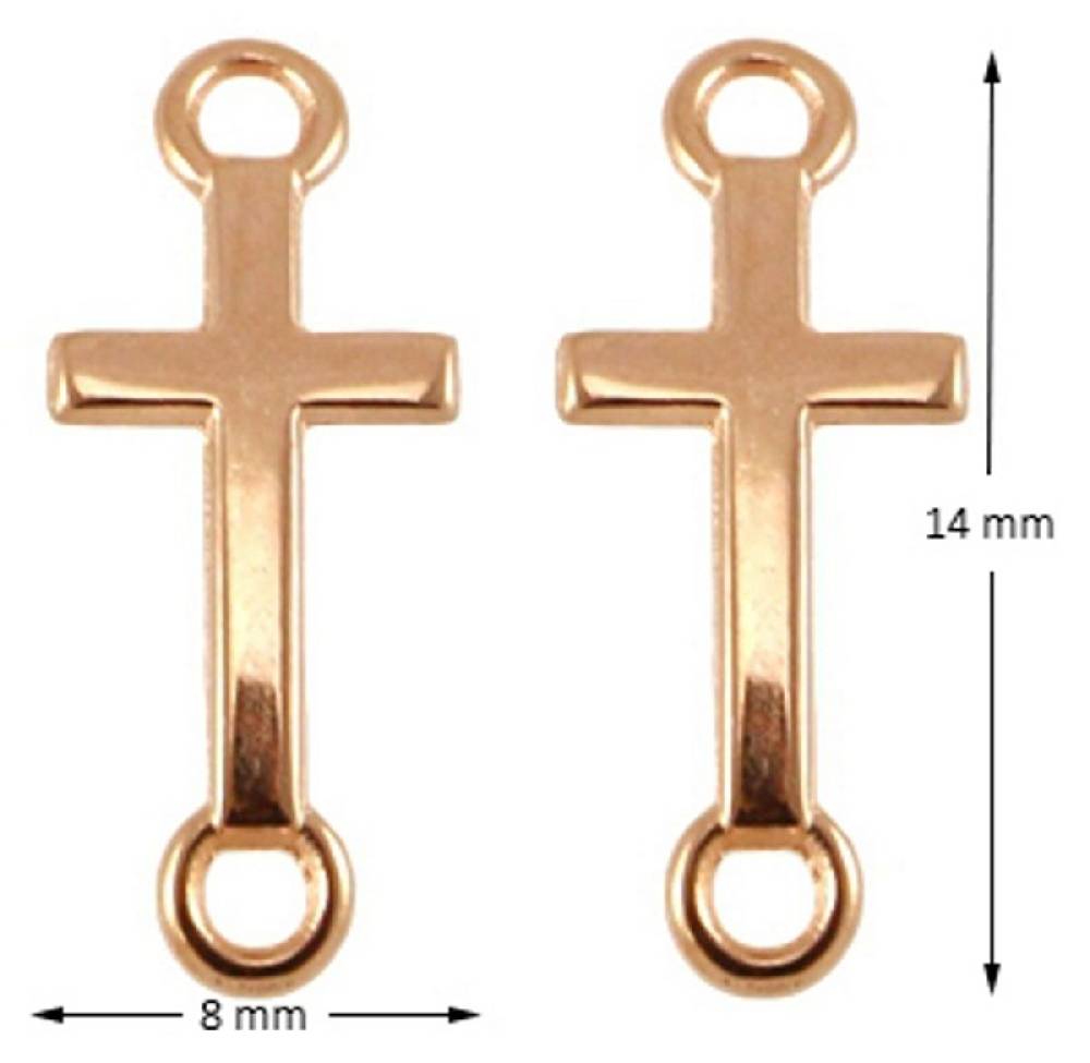 Sadingo Schmuckverbinder Kreuz | 14 x 8 mm Fabrik Onlineshop