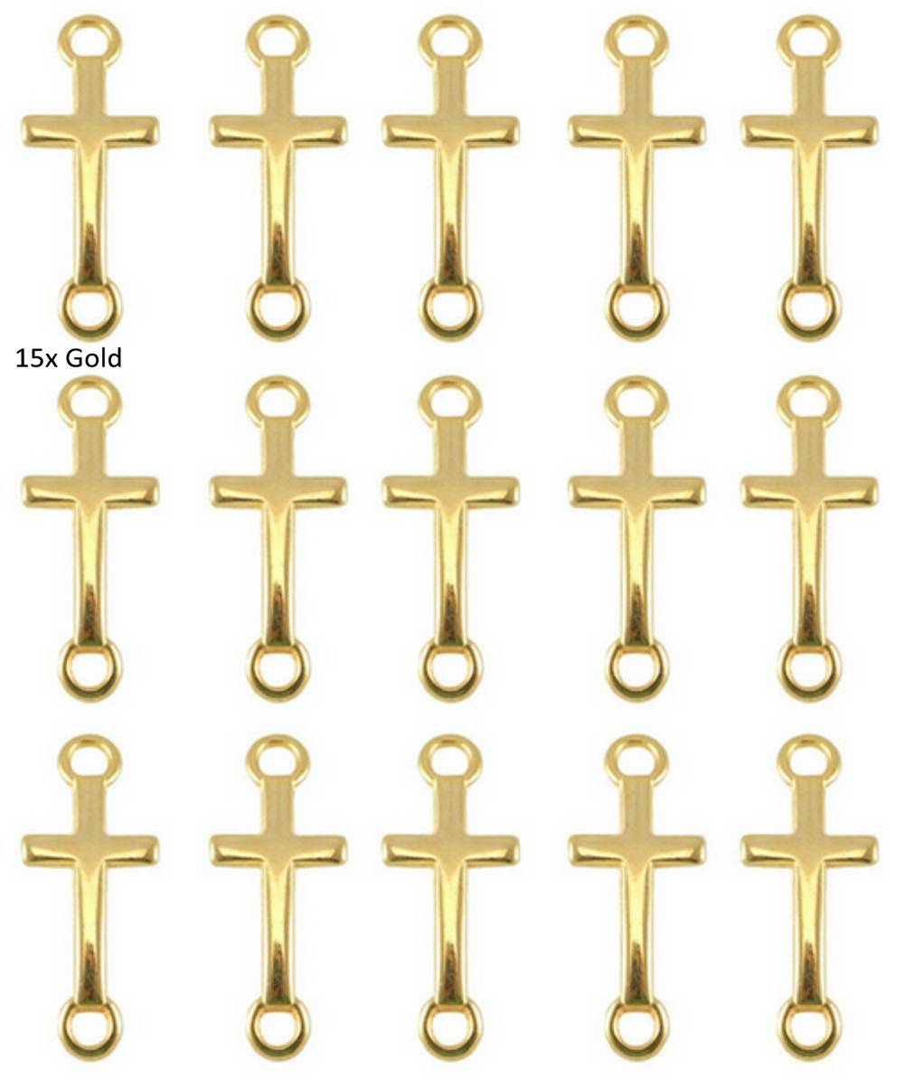 Sadingo Schmuckverbinder Kreuz | 14 x 8 mm Fabrik Onlineshop