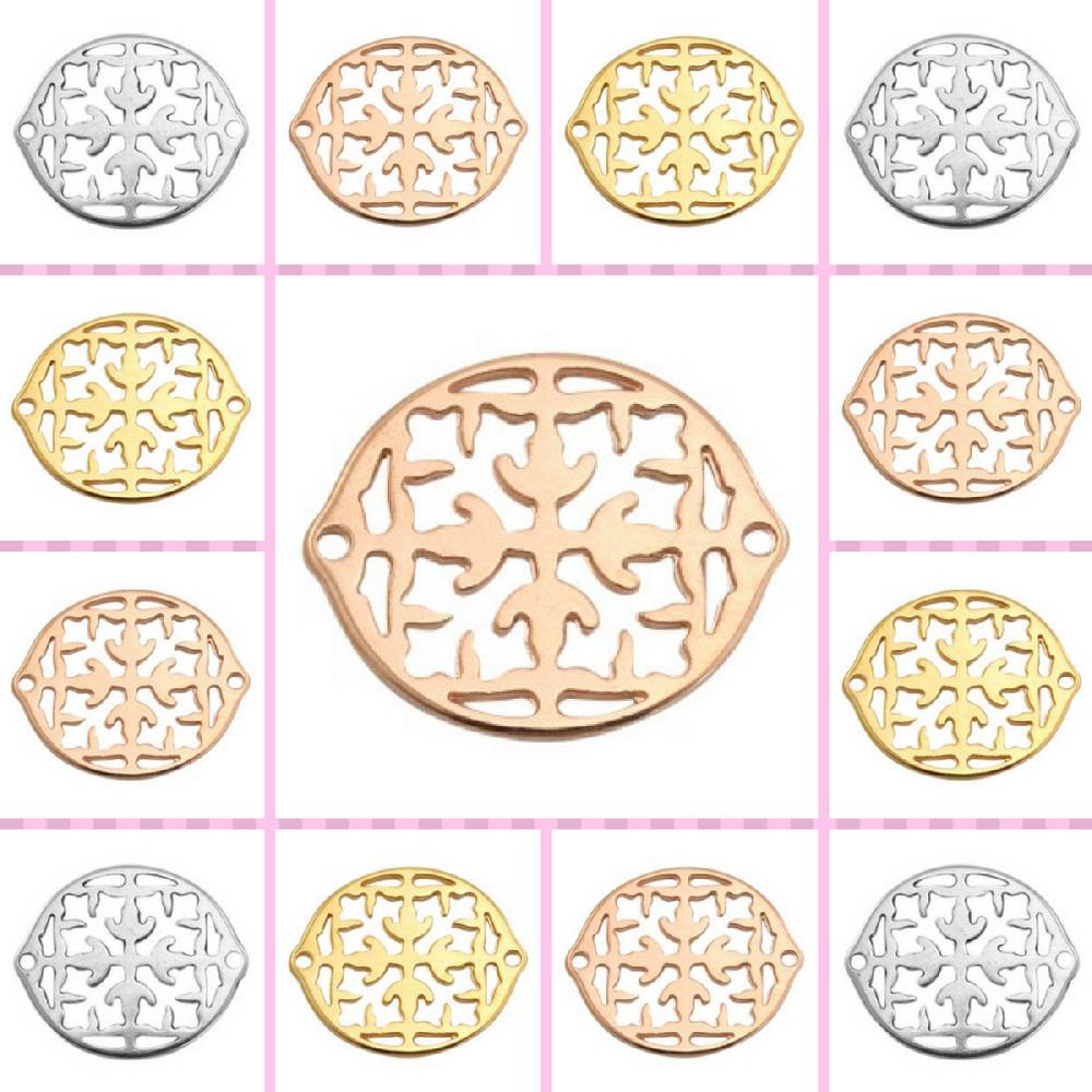 Sadingo Schmuckverbinder Ornament | 31x26 mm Sonderangebot