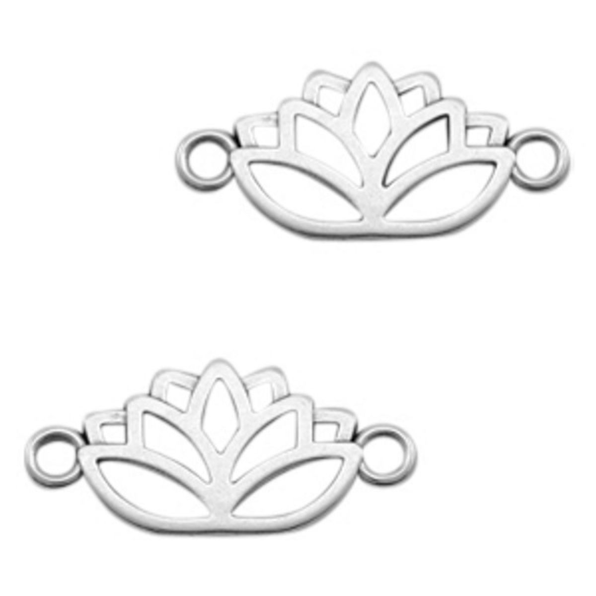Sadingo Schmuckverbinder Lotusblume | 27x13 mm Rabatt
