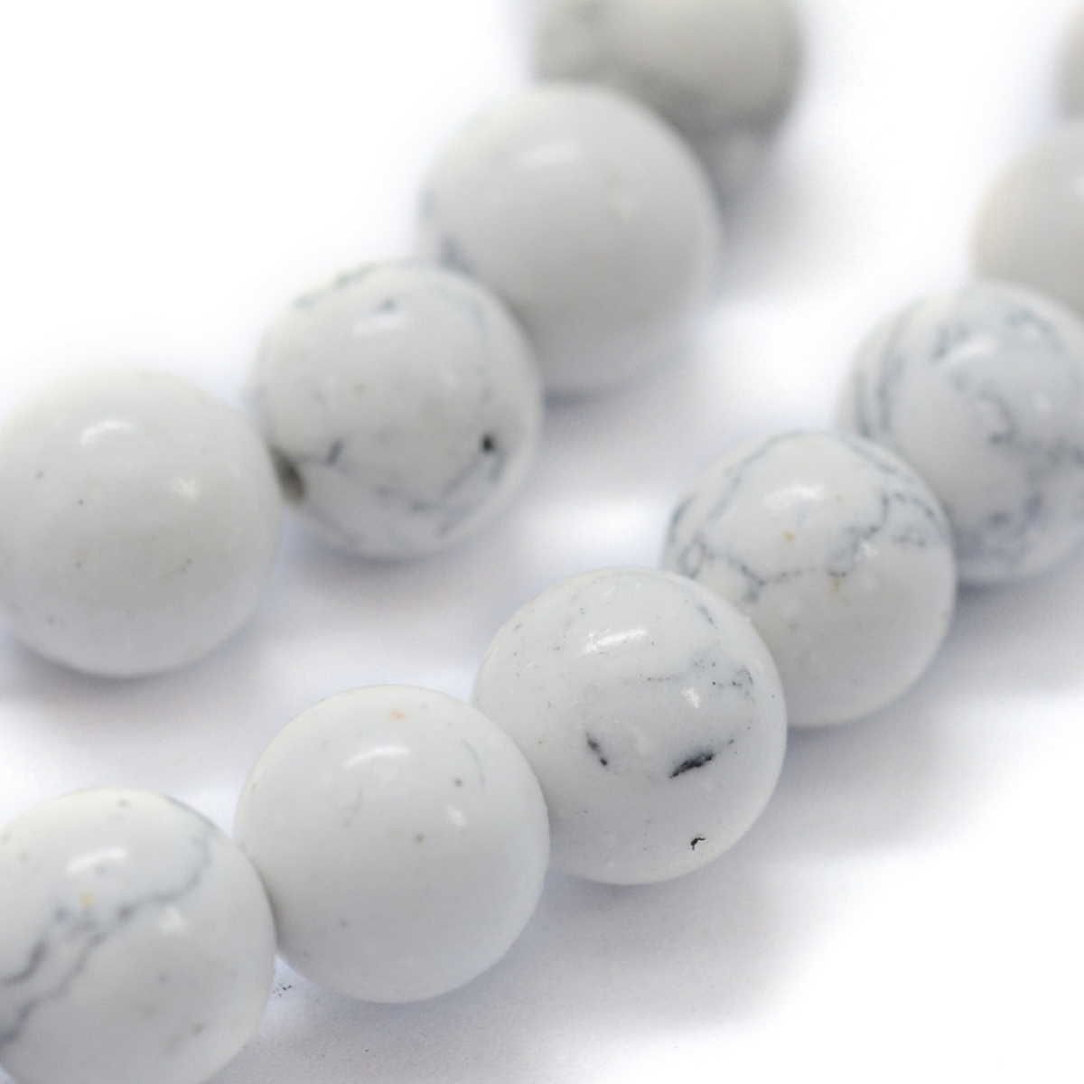 Sadingo Edelsteinperlen Natursteinperlen marmoriert - 63 Stück - Ø 6 mm Online Shopping