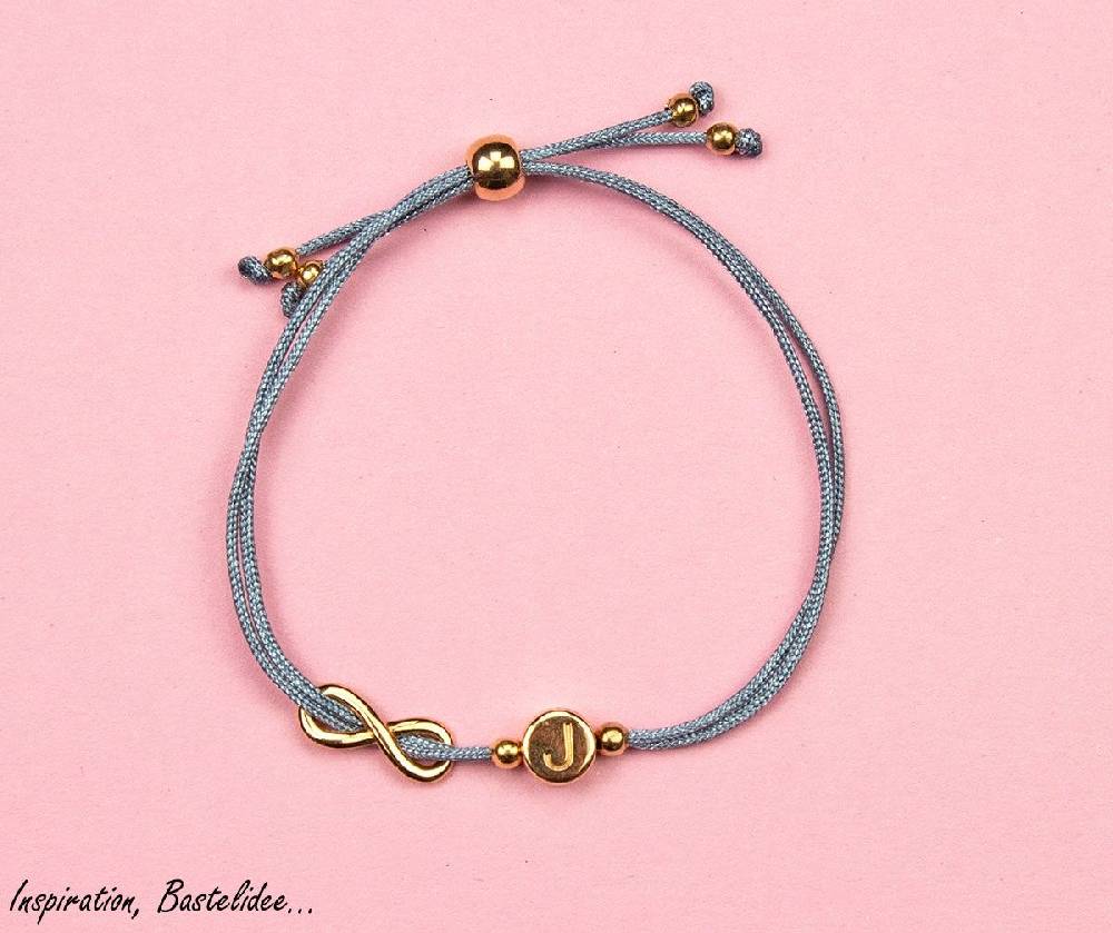 Sadingo Buchstabenperlen rosegold, DQ Metall, 7 mm rund Preisnachlass