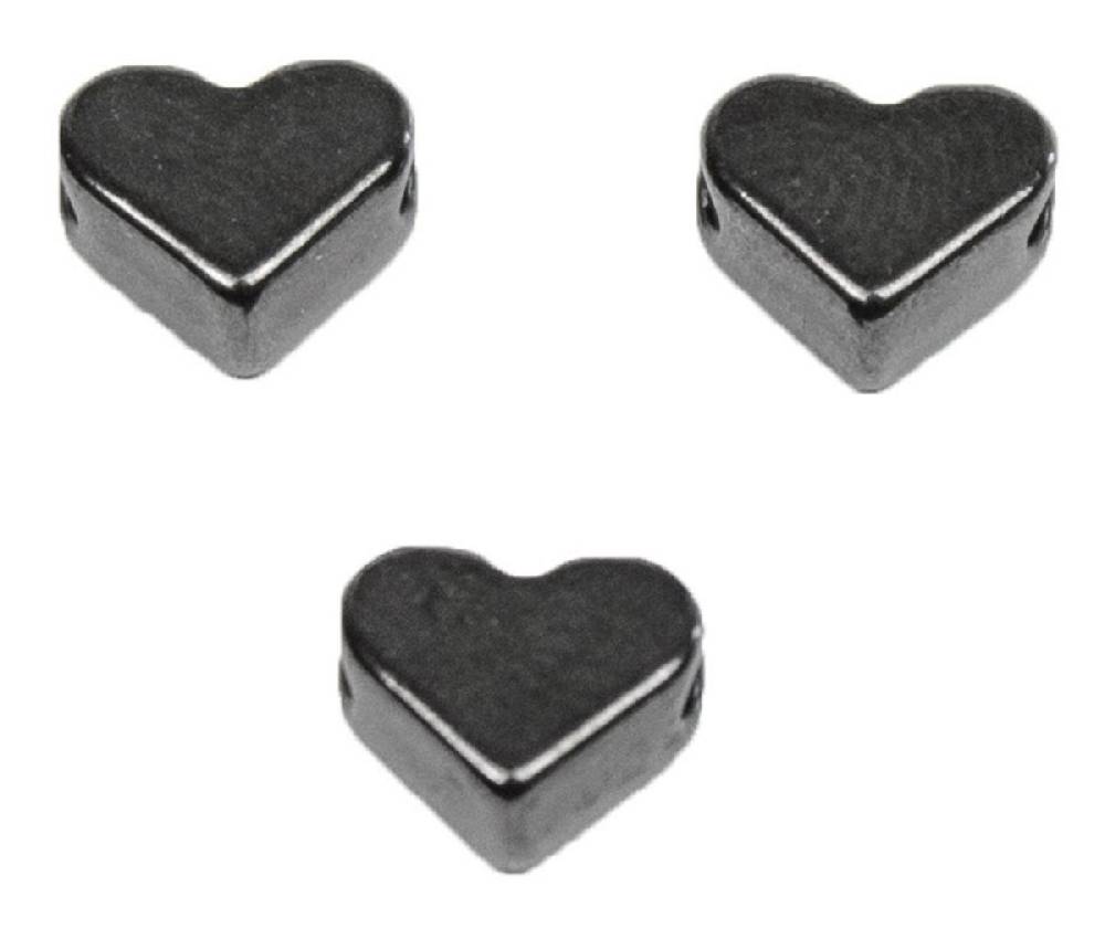 Sadingo Metallperlen | 15 Stück, 6mm, Herzperlen aus DQ Metall Osterangebot
