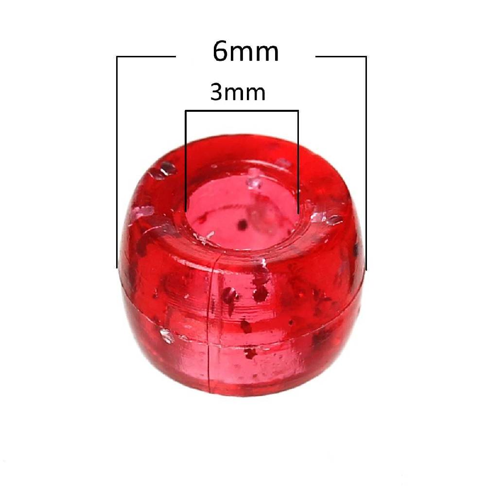 Sadingo Acrylperlen mit Glitzer | 1000 Stück, 6mm Neuheiten