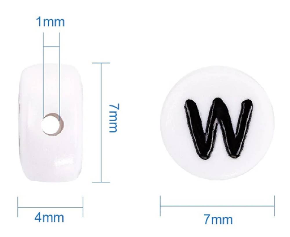 Sadingo Zahlenperlen, 7mm 500 Stück, Zahl nach Wahl Super Sparpreis