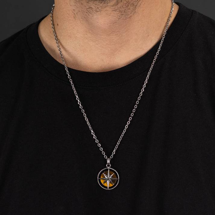 Save Brave Kette Polar mit braunem Tigerauge Super Sparpreis