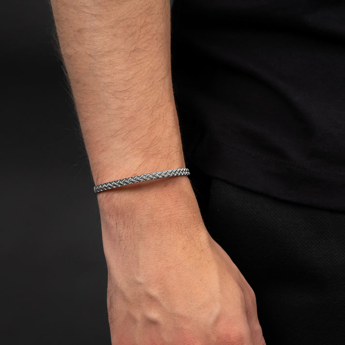 Save Brave Armreif Weave mit glänzendes Webmuster Letzter Tag