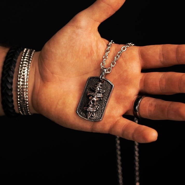 Save Brave Ankerkette Jack mit Anhänger Totenkopf Vierteljährliche Förderung