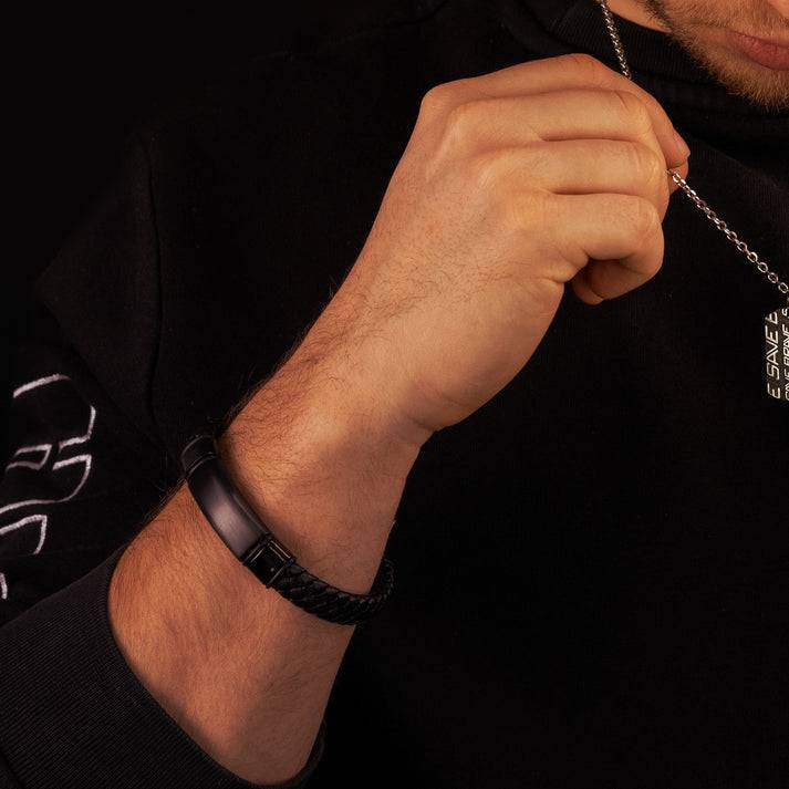 Save Brave Armband Roma aus Leder & Edelstahl zollfrei