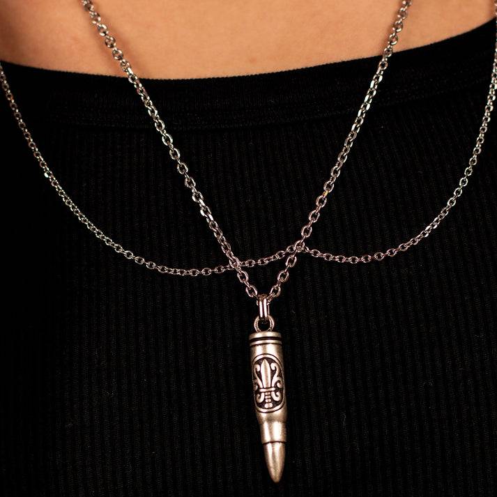 Save Brave Halskette Bullet mit Anhänger Patrone Limitierter Zeitrabatt