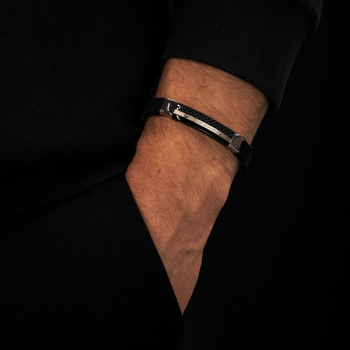 Save Brave Armband Xray aus Kautschuk & Edelstahl Online Outlet