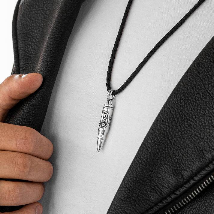 Save Brave Halskette aus veganem Leder mit Verlängerung - Schwarz Tiefpreis