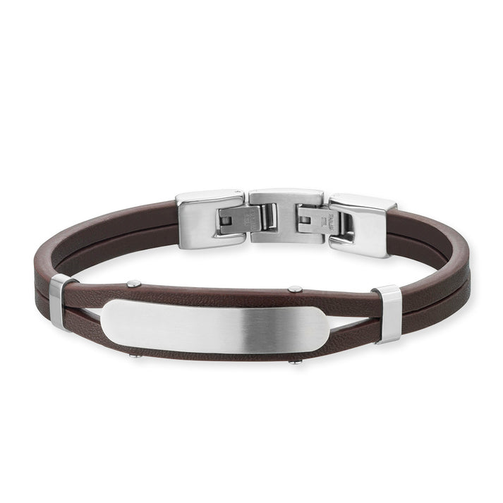 Save Brave Lederarmband Dexter mit Edelstahl Wochenangebot