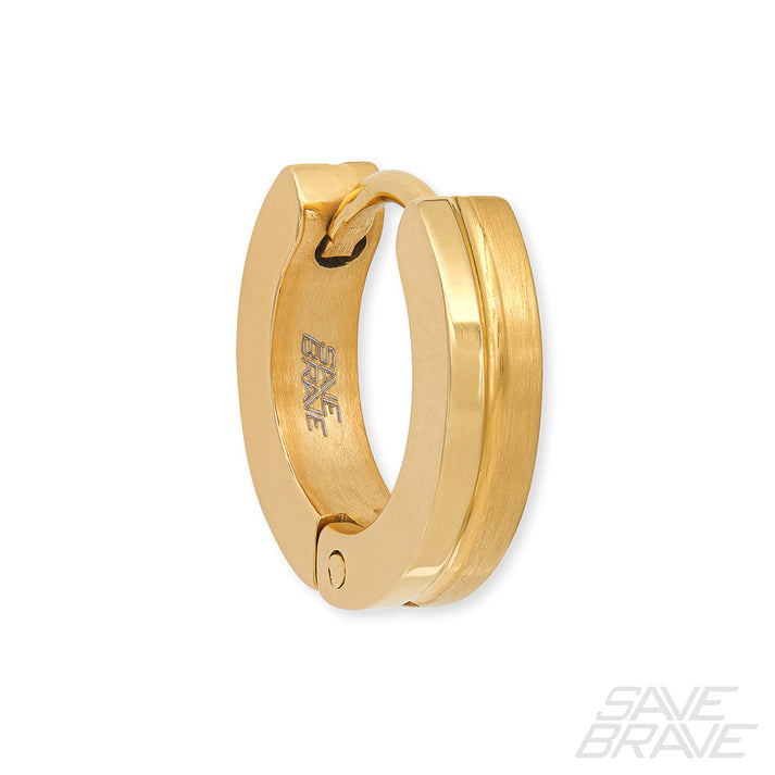 Save Brave Ohrringe India aus Edelstahl - schwarz & gold Zeitbegrenzte Promotion