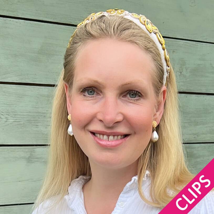 SchwesterSchwester Vergoldete Knoten-Ohrclips mit leichtem Baumwolltropfen Verkauf