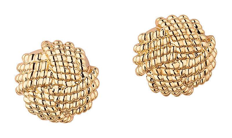 SchwesterSchwester Funkelnde vergoldete Knoten Ohrstecker von Janne v. d. Heide Wochenangebot