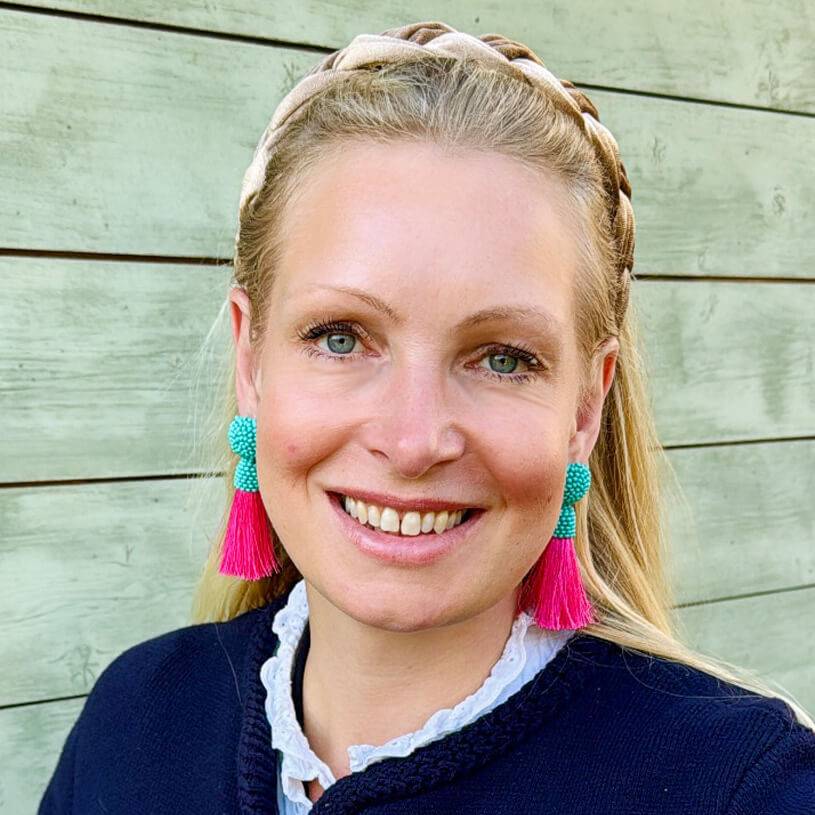 SchwesterSchwester Farbenfrohe Perlen-Quastenohrringe in Türkis und Pink Günstiger Verkauf