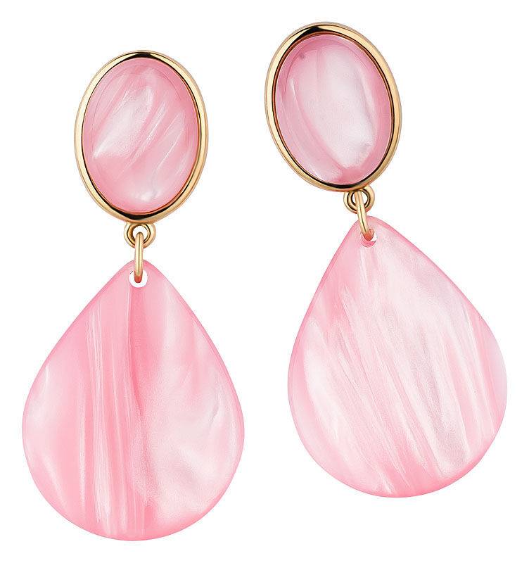 SchwesterSchwester Tropfen-Ohrringe in Rosa von AmuseToi Fabrik Onlineshop