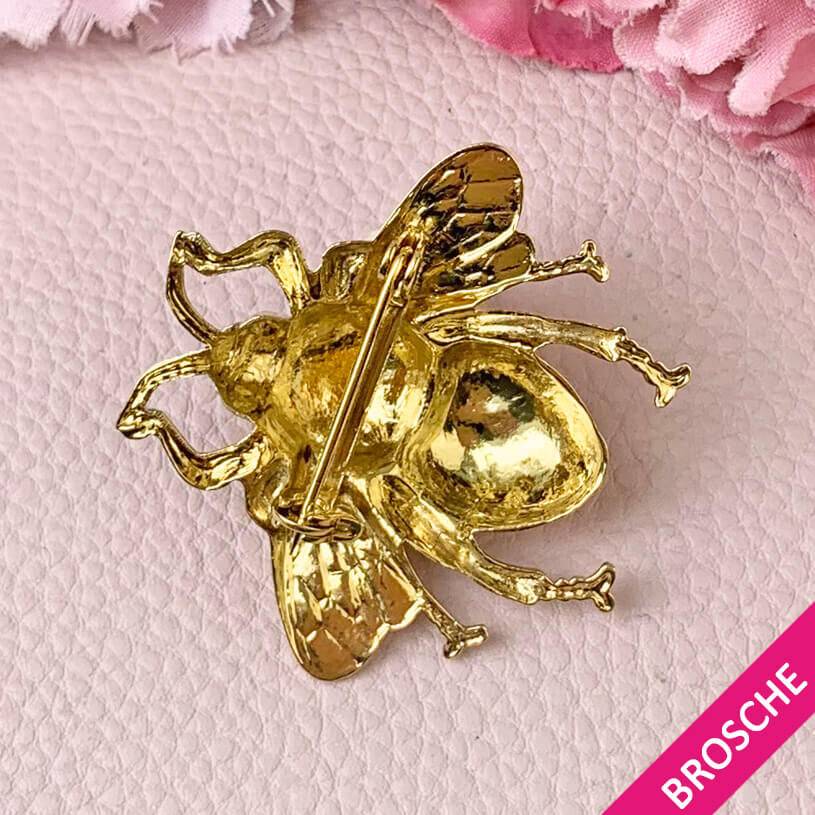 SchwesterSchwester Vergoldete Hummel-Brosche von AmuseToi Discount Store für neue Produkte