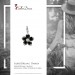 Silberdream SilberDream 925 Charm Blume schwarz Armband Ketten Anhänger FC4115 Black Friday Preise