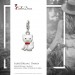 Silberdream SilberDream Charm Kätzchen weiß 925er Silber Armband Anhänger FC693 Schlussverkauf
