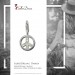 Silberdream SilberDream 925 Silber Charm Peace Armband Anhänger FC249W Sonderangebot