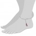 Silberdream SilberDream 25,5cm Fußkette Flipflop rosa 925er Silber SDF022A Valentinstagsangebot