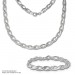 Silberdream SilberDream Collier Kette Zopf 925er Silber 44,5cm Damen Halskette SDK438J Blitzangebot