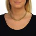 Silberdream SilberDream Collier Kette Geflecht vergoldet Damen ca. 45cm SDK22045Y Tiefpreis