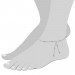 Silberdream SilberDream Fußkette Silber-Kugeln 25cm 925 Silber SDF013 Wochenangebot