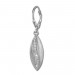 Silberdream SilberDream Ohrhänger Oval Zirkonia weiß 925 Silber Ohrring SDO369M Neueste Stile