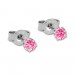 Silberdream SilberDream Ohrstecker 3er Zirkonia weiß, lila, rosa 925 Silber Ohrring SDS808 Vierteljährliche Förderung