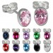 Silberdream SilberDream Ohrringe Zirkonia oval fuchsia 925er Ohrstecker SDO552D Clearance-Verkauf