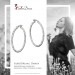 Silberdream SilberDream Creole Orient 4cm 925 Sterling Silber Damen Ohrring SDO67374 zollfrei