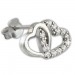 Silberdream SilberDream Glitzer Ohrstecker Herzen Zirkonia weiß 925 Silber Ohrring GSO507W Outlet