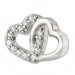 Silberdream SilberDream Glitzer Ohrstecker Herzen Zirkonia weiß 925 Silber Ohrring GSO507W Outlet