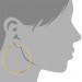 Silberdream GoldDream Creole Simply 55mm Ohrring 333 Gelbgold Echtschmuck GDO0006Y Auslauf