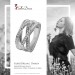 Silberdream SilberDream Ring Bandring gedreht Zirkonia weiß Gr.60 aus 925er Silber SDR411W60 Weihnachtsangebot