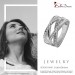Silberdream SilberDream Ring Bandring gedreht Zirkonia weiß Gr.60 aus 925er Silber SDR411W60 Weihnachtsangebot