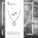 Silberdream SilberDream Schmuck Set Kette und Ohrringe Rund Zirkonia 925er Silber GSS411W Cyber Monday