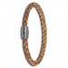 Silberdream SilberDream Leder Armband 5mm natur 22cm Edelstahl Verschluss LAB0722 VIP-Rabatte