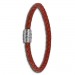Silberdream SilberDream Leder Armband 5mm rostrot 22cm Edelstahl Verschluss LAB0522 Bis zu 65% Rabatt