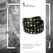 Silberdream SilberDream Nieten-Lederarmband Wickeloptik schwarz Damen Leder Armband LAP087S Black Friday