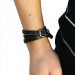 Silberdream SilberDream Lederarmband schwarz Herren Leder Armband LA2219 Osterangebot