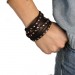 Silberdream SilberDream Lederarmband brown Damen Leder Armband LA2250B Räumungsverkauf