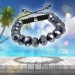 Silberdream SilberDream Shamballa Armband Glas schwarz 18 geschliffene Kugeln SDA912 50% Rabatt mit kostenlosem Versand