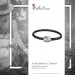 Silberdream SilberDream Leder Armband 19cm grau mit Edelstahl Verschluss LS1471 Kostenloser Versand international