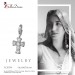 Silberdream SilberDream 925 Charm Kreuz weiß Armband Anhänger FC205W Günstig kaufen