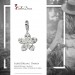 Silberdream SilberDream 925 Charm Blume weiß Armband Ketten Anhänger FC4117 Online Shopping