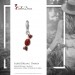Silberdream SilberDream Glitzer Charm Bonbon rot Zirkonia Kristalle Anhänger GSC576R Osterangebot